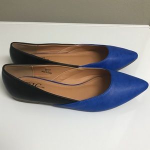 Stitch Fix FFC New York Brooke Two-Tone Flats Blue